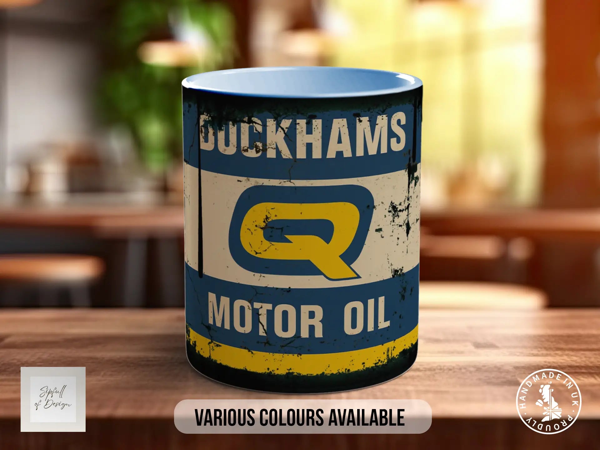 Duckhams Q Motor Oil Mug | Retro Racing Mug for Car Lovers
