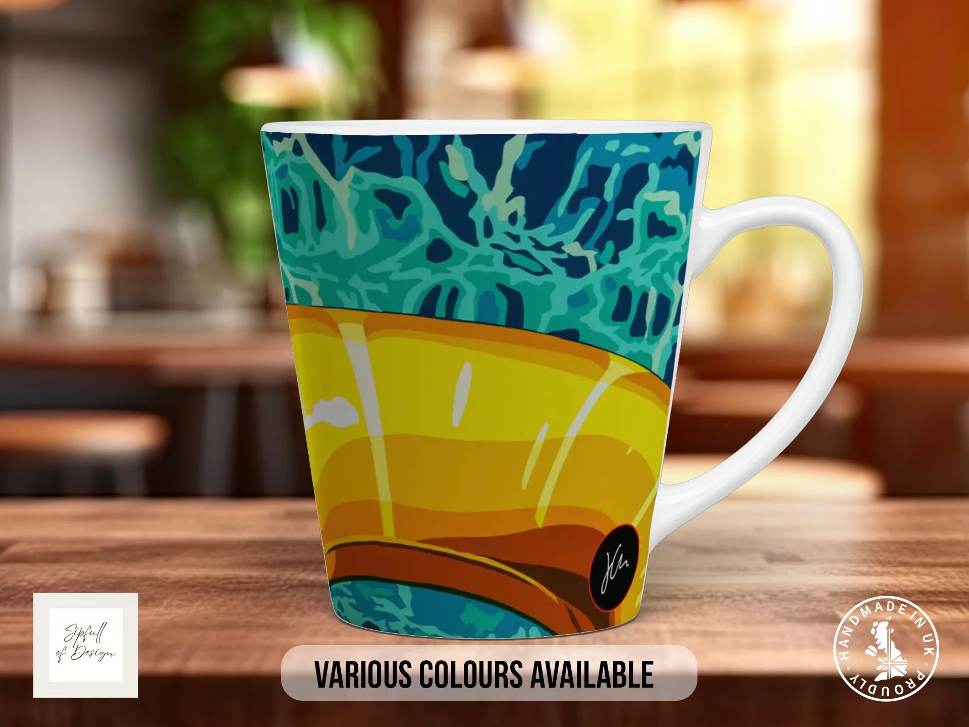 Lilos 2 Mug | Joel Clark Signature Art | Water Studies Series 12oz Latte