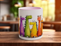 Little Dinosaurs Mug | Funny Colourful Dinosaur Lover Gift