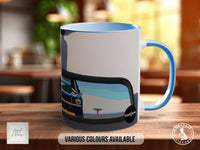 Mustang in the Mirror Signature Mug – Joel Clark artwork, right view