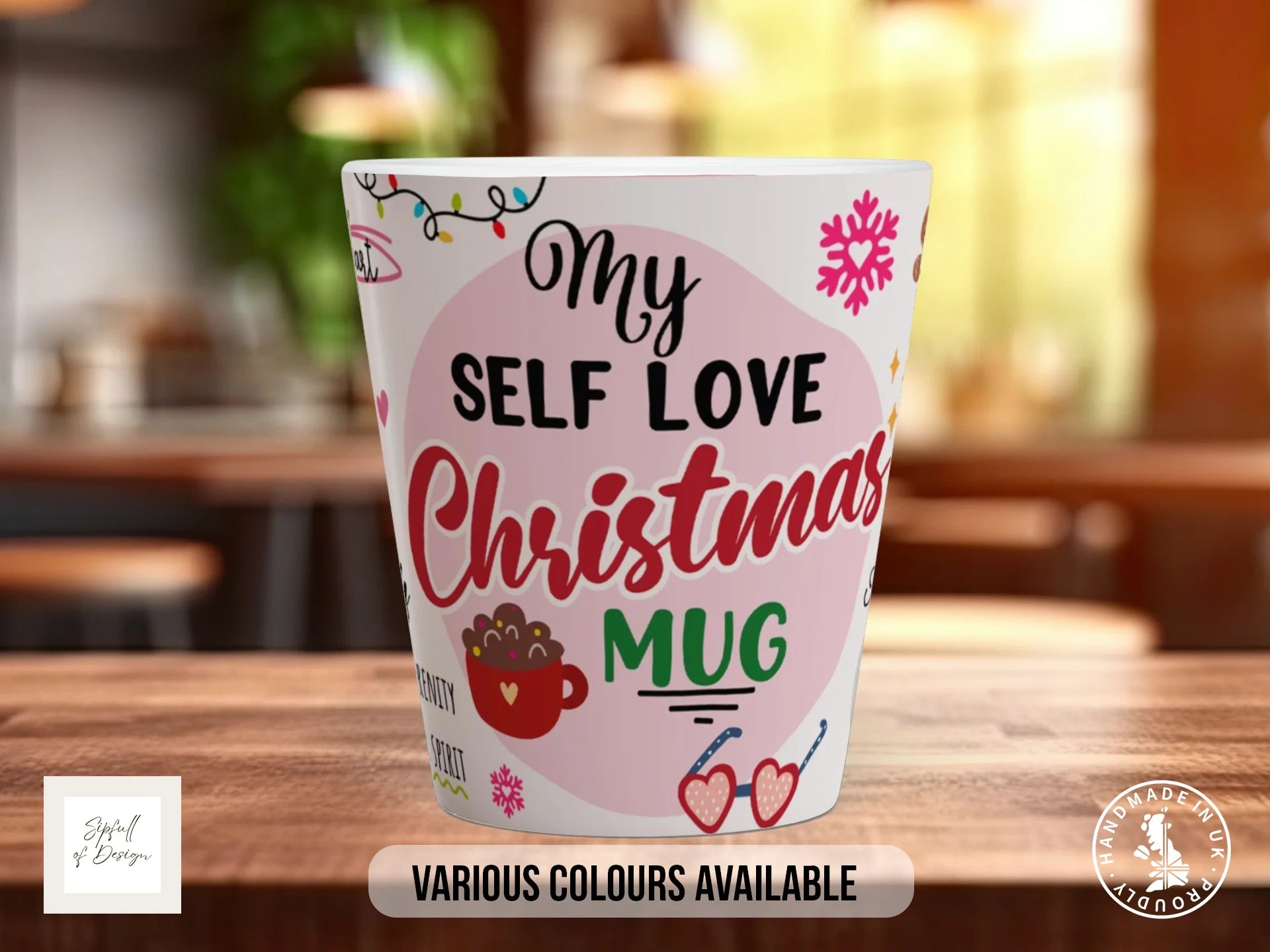My Self Love Christmas Mug | Festive Gift for Her 12oz Latte