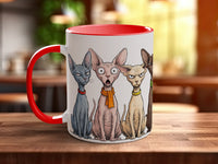 Natural Sphynx Cats Mug | Funny Hairless Cat Lover Gift