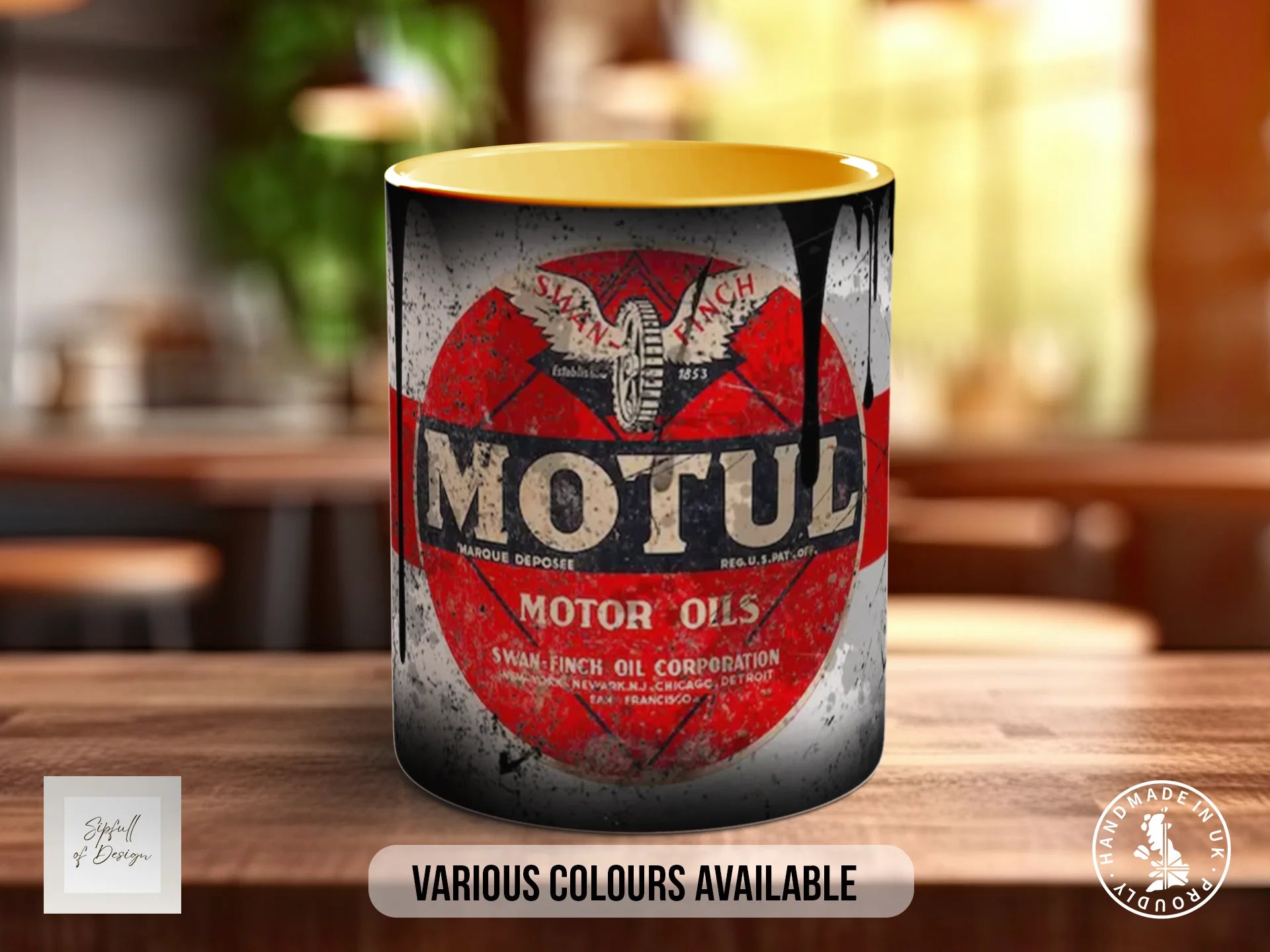 Motul Motor Oil Mug | Vintage Retro Motorsport Garage Gift
