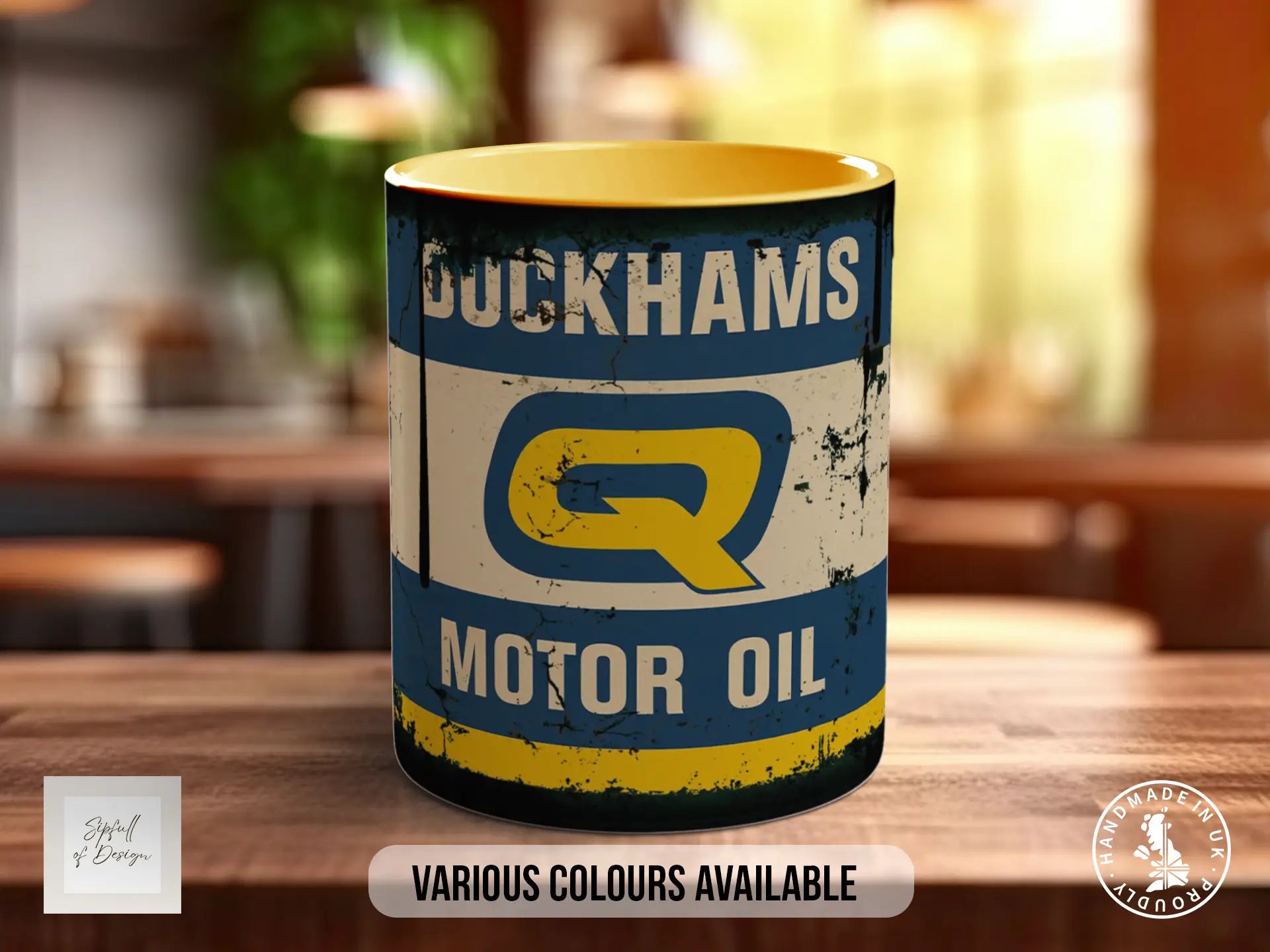 Duckhams Q Motor Oil Mug | Retro Racing Mug for Car Lovers