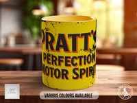 Pratt's Perfection Motor Spirit Mug | Vintage British Petrol Gift