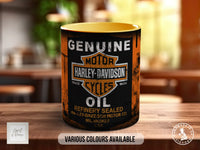 Harley-Davidson Motor Oil Mug | Vintage Retro Motorcycle Gift