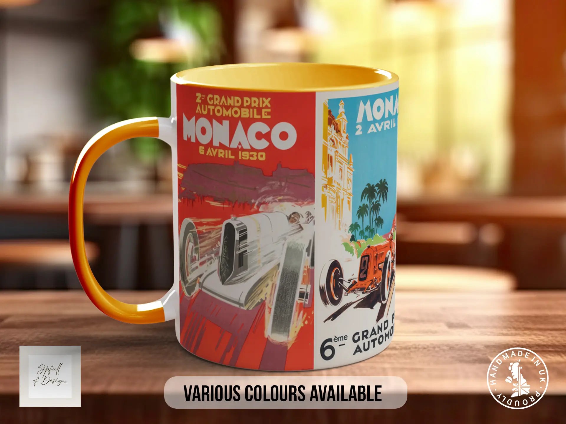 Monaco GP 1930s Mug | Vintage Pre-War Motorsport Gift