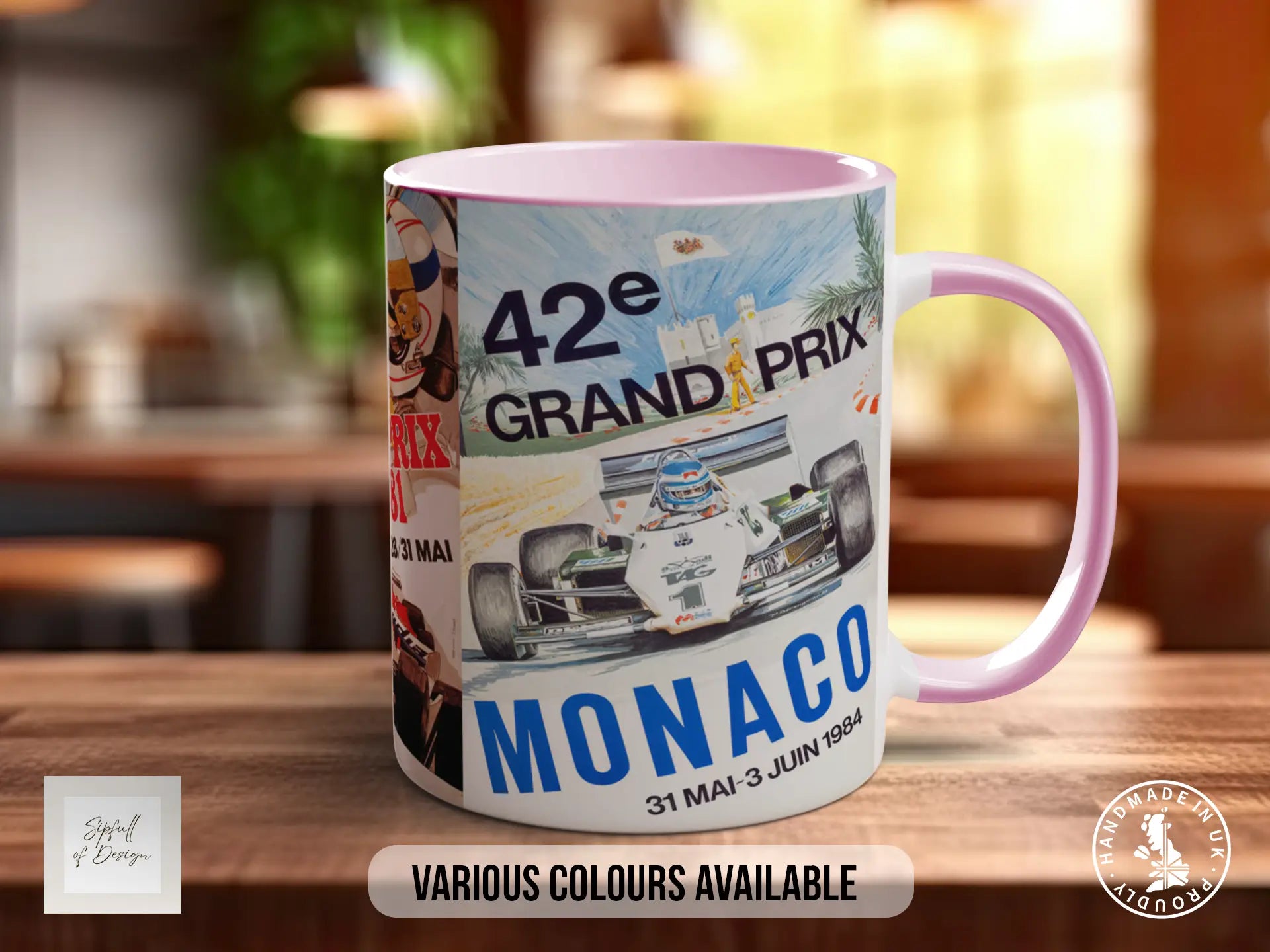 Monaco GP 70s–80s Mug | Vintage Formula 1 Motorsport Gift