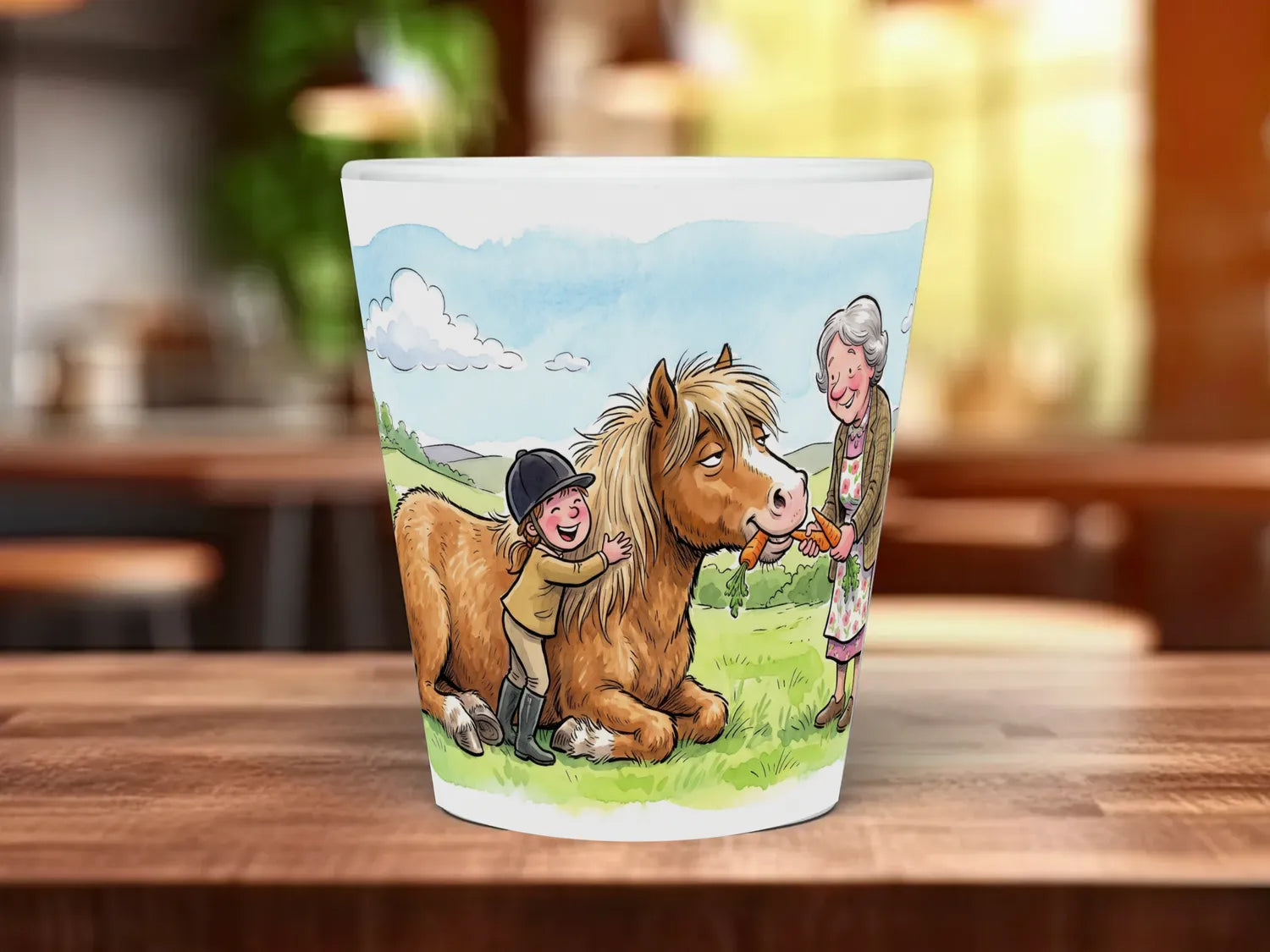 Pony Grandma Mug | Horse Loving Grandma Gift 12oz Latte