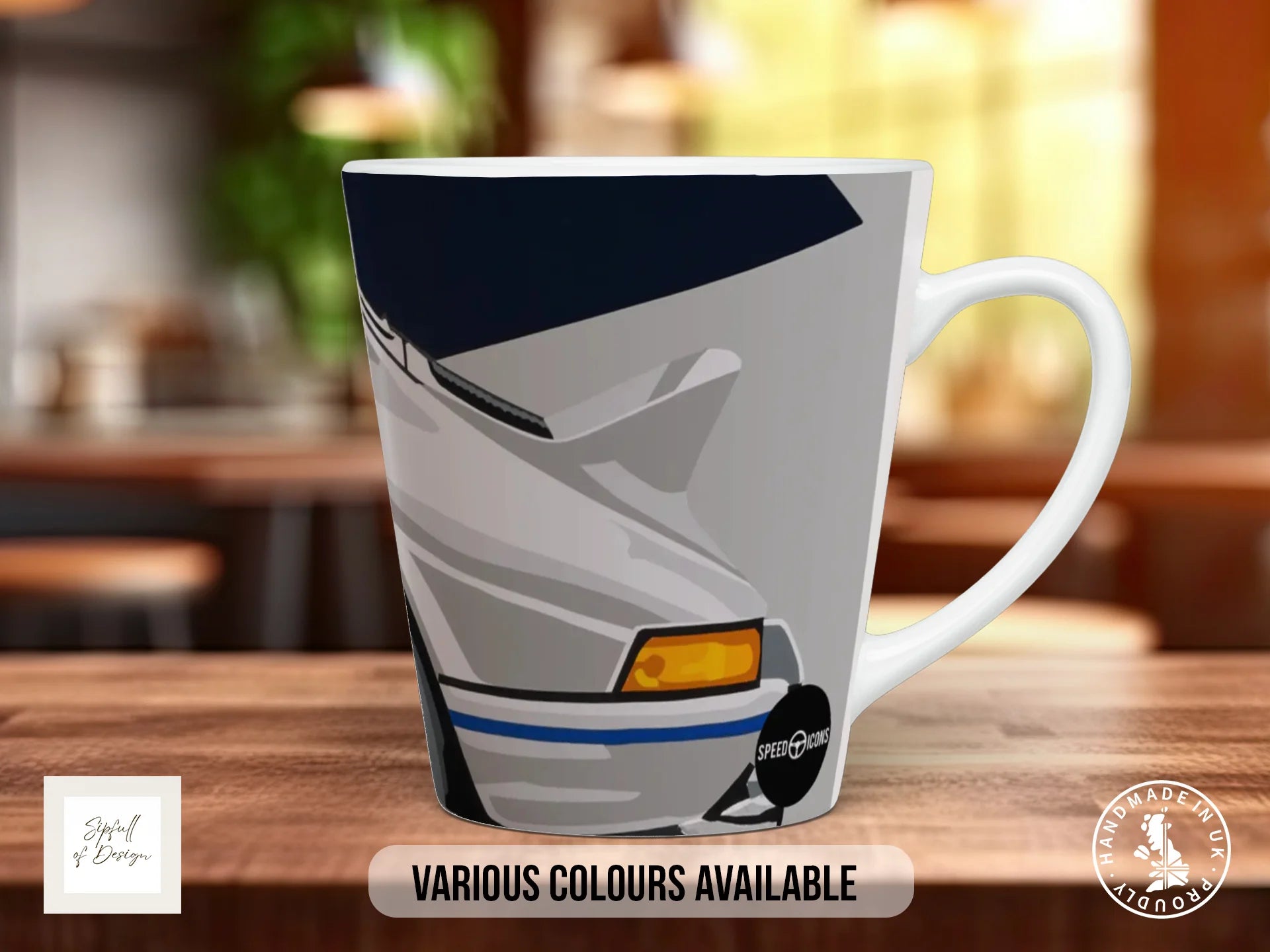 Porsche 911 RS Mug | Joel Clark Signature Automotive Design 12oz Latte