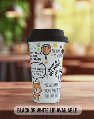 Mug of Positivi-Tea – Full-Wrap Motivational Travel Mug