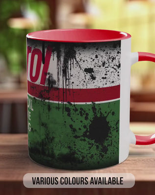 Castrol Two-Stroke Motor Oil Mug – Retro Vintage Garage Coffee Cup