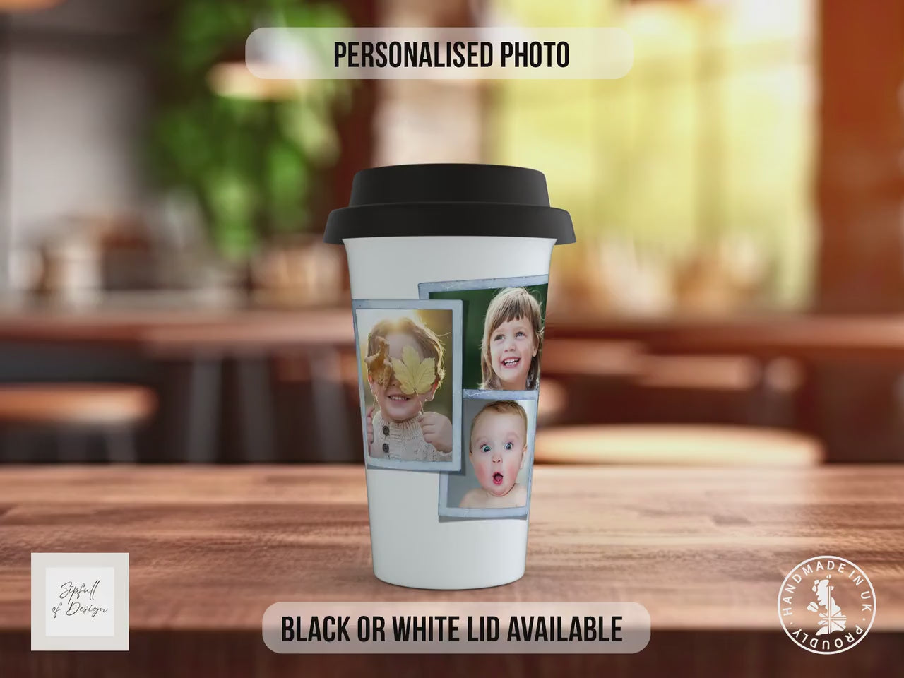 Best Dad Ever Photo Travel Mug – Personalised Gift from Kids, Custom Father’s Day Mug, Insulated Dad Coffee Cup