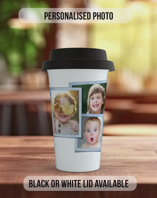 Best Dad Ever Photo Travel Mug – Personalised Gift from Kids, Custom Father’s Day Mug, Insulated Dad Coffee Cup