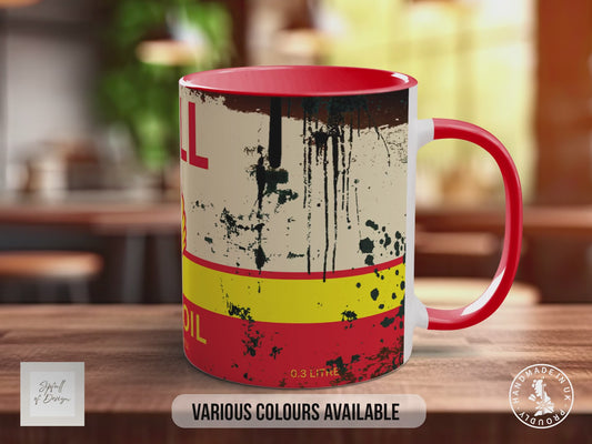Shell Motor Oil Mug – Vintage Petrol Can Gift