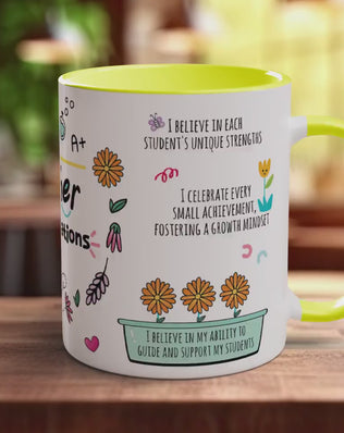 Teacher Affirmation Mug – Motivational Teacher Gift | 11oz Dishwasher Safe Ceramic