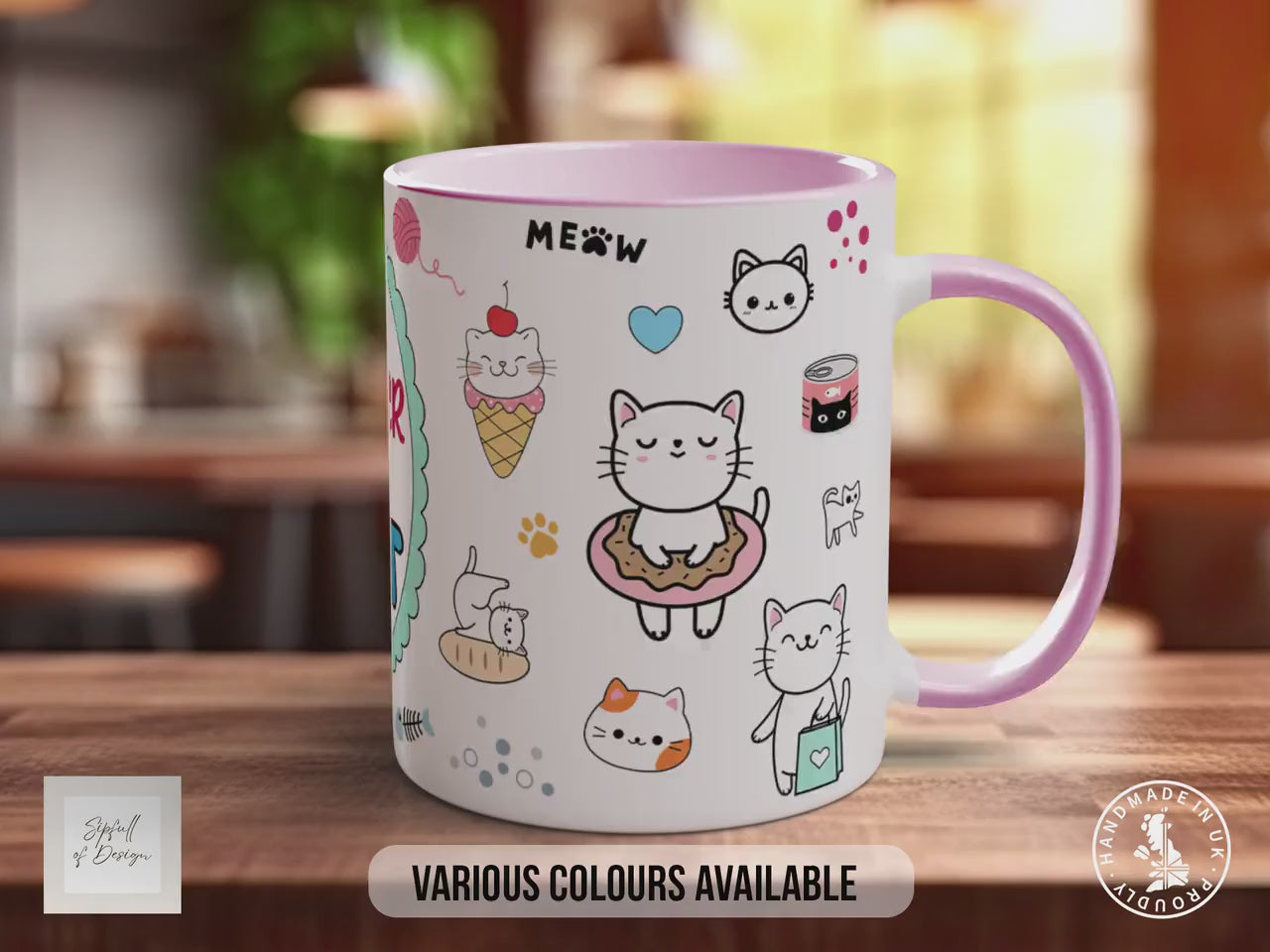 Life is Better with a Cat Mug – Cute Cat Lover Coffee Cup Gift