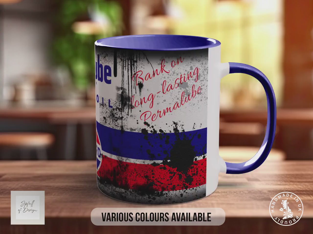 Permalube Motor Oil Mug – Vintage Standard Oil Retro Garage Gift