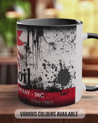 Mobiloil Pegasus Mug – Vintage Retro Motor Oil Garage Coffee Cup