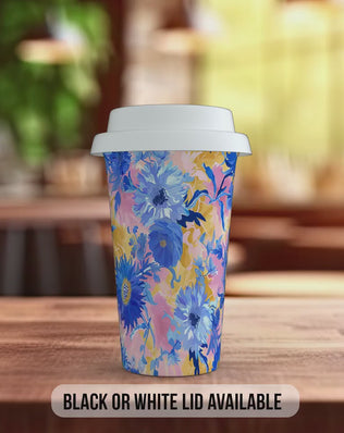 Birth Month Travel Mug – September Aster & Morning Glory – Double Wall Insulated