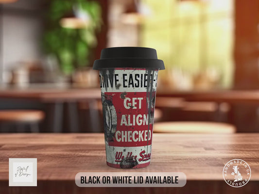 Vintage Snap-On Tools Travel Mug – Retro Garage Insulated Coffee Cup