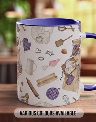 Baking Pattern Mug – Design H (Full Wrap)