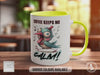 Coffee Keeps Me Calm Bird Mug - Sarcastic Coloured Mug