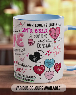 Love Mug | Inspirational Love Quotes Mug | Happy Valentine’s Day Gift | Handmade UK