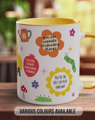 Keep Going Keep Growing Mug – Positive Affirmation Coffee Cup Gift