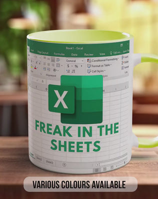Freak In The Sheets Excel Inspired Mug
