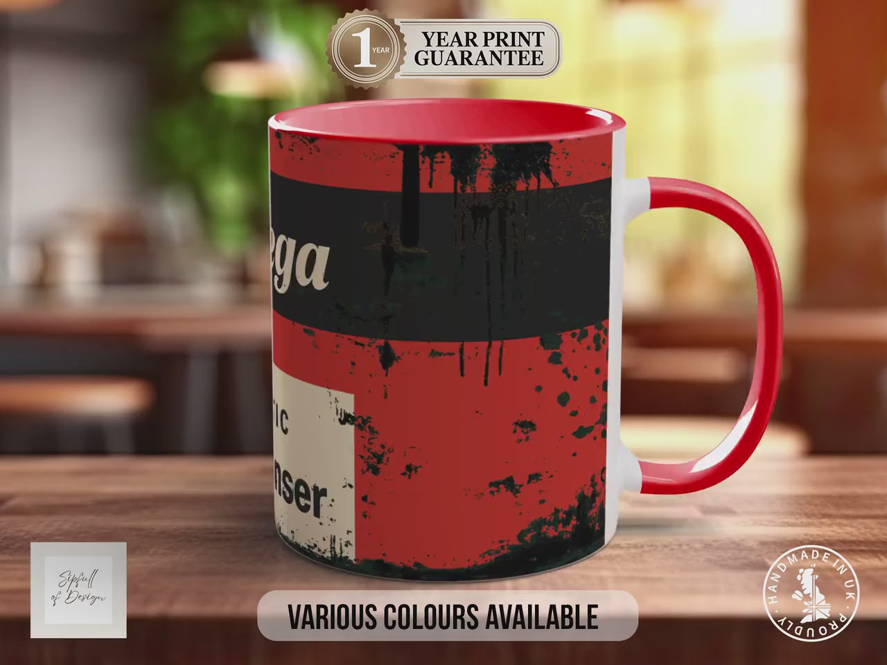 Swarfega Mug | Vintage Hand Cleanser Tin Design | Mechanic Gift | Retro Workshop Mug