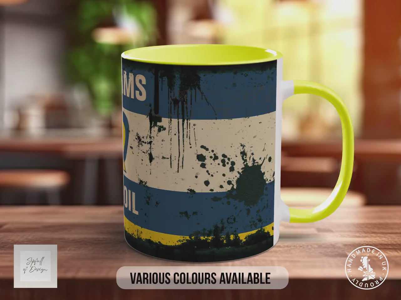 Duckhams Q Motor Oil Mug – Retro Racing Mug for Car Lovers | Classic Duckhams Q Design | Handmade in Sussex UK