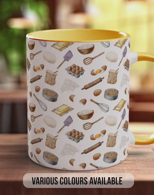 Baking Pattern Mug – Design K (Full Wrap)