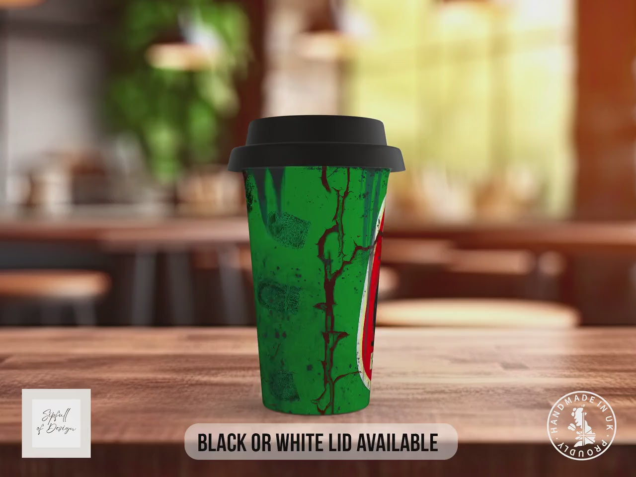 Castrol Vespa Club Travel Mug – Retro Scooter Insulated Coffee Cup