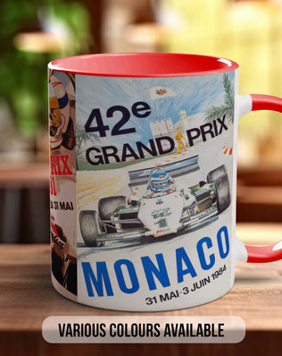 Monaco GP 70s–80s Mug | Vintage Formula 1 Motorsport Gift