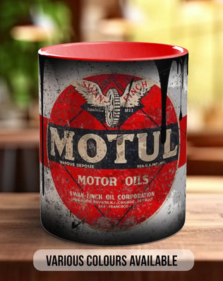 Motul Motor Oil Mug | Vintage Retro Motorsport Garage Gift