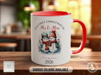 Our First Christmas as Mr & Mrs Mug | Newlywed Christmas Gift