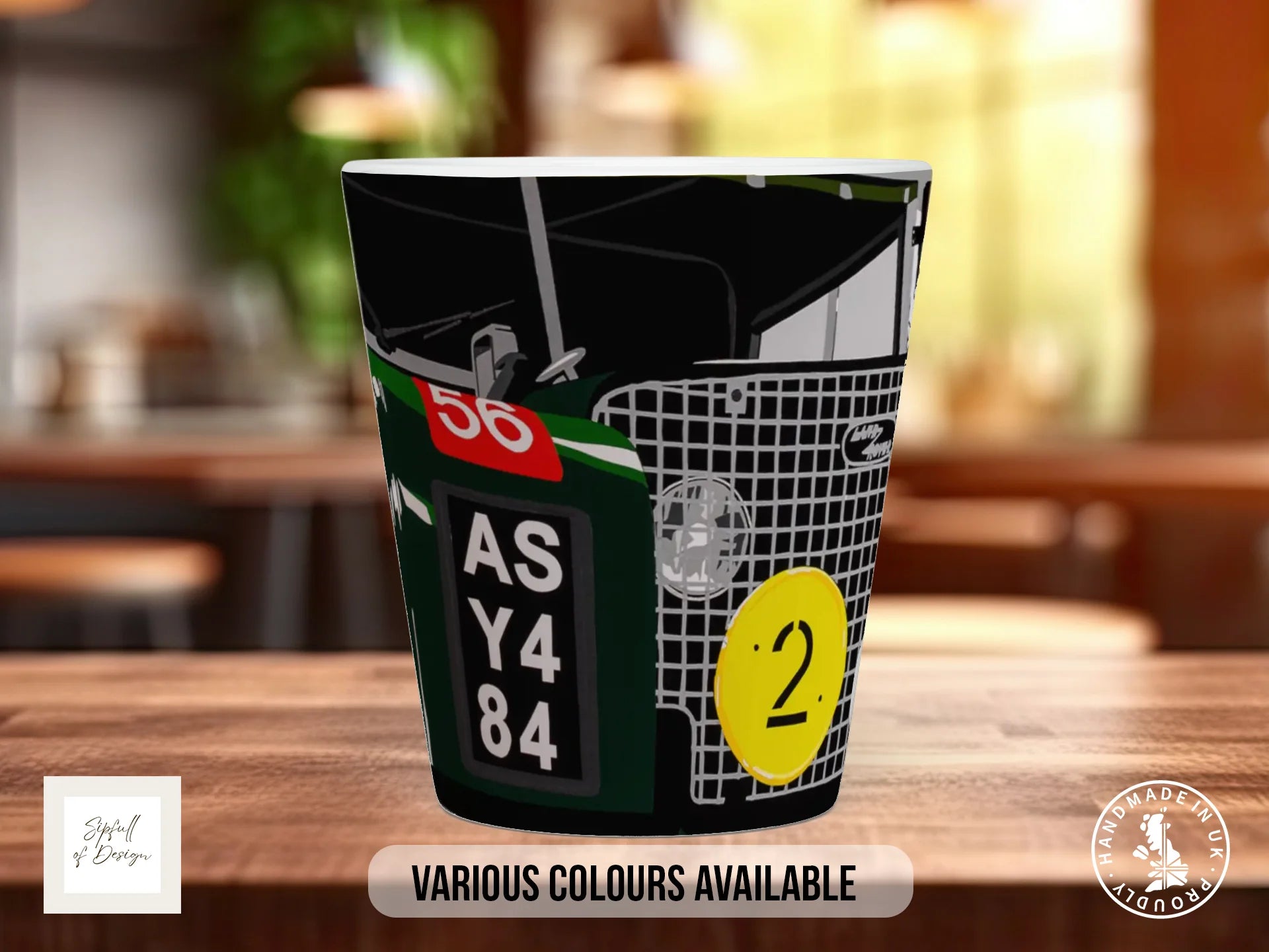 Series I Land Rover Mug | Joel Clark Signature Automotive Design 12oz Latte
