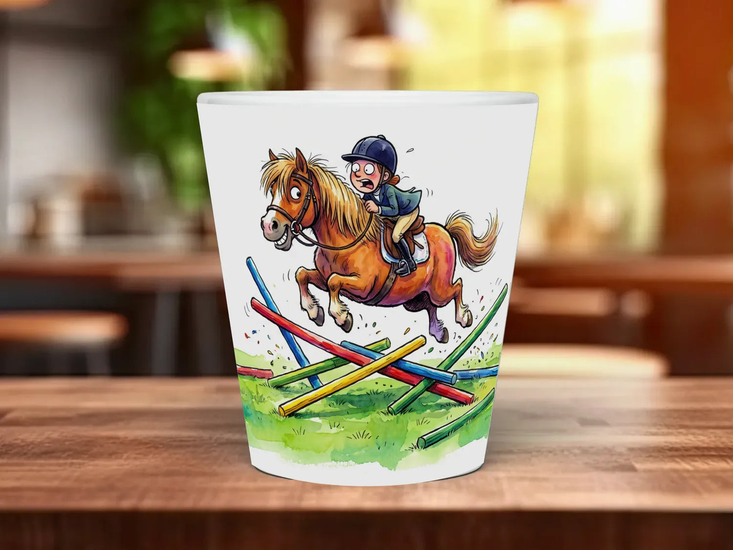 Showjumping Horse Mug | Funny Show Jumper Gift 12oz Latte