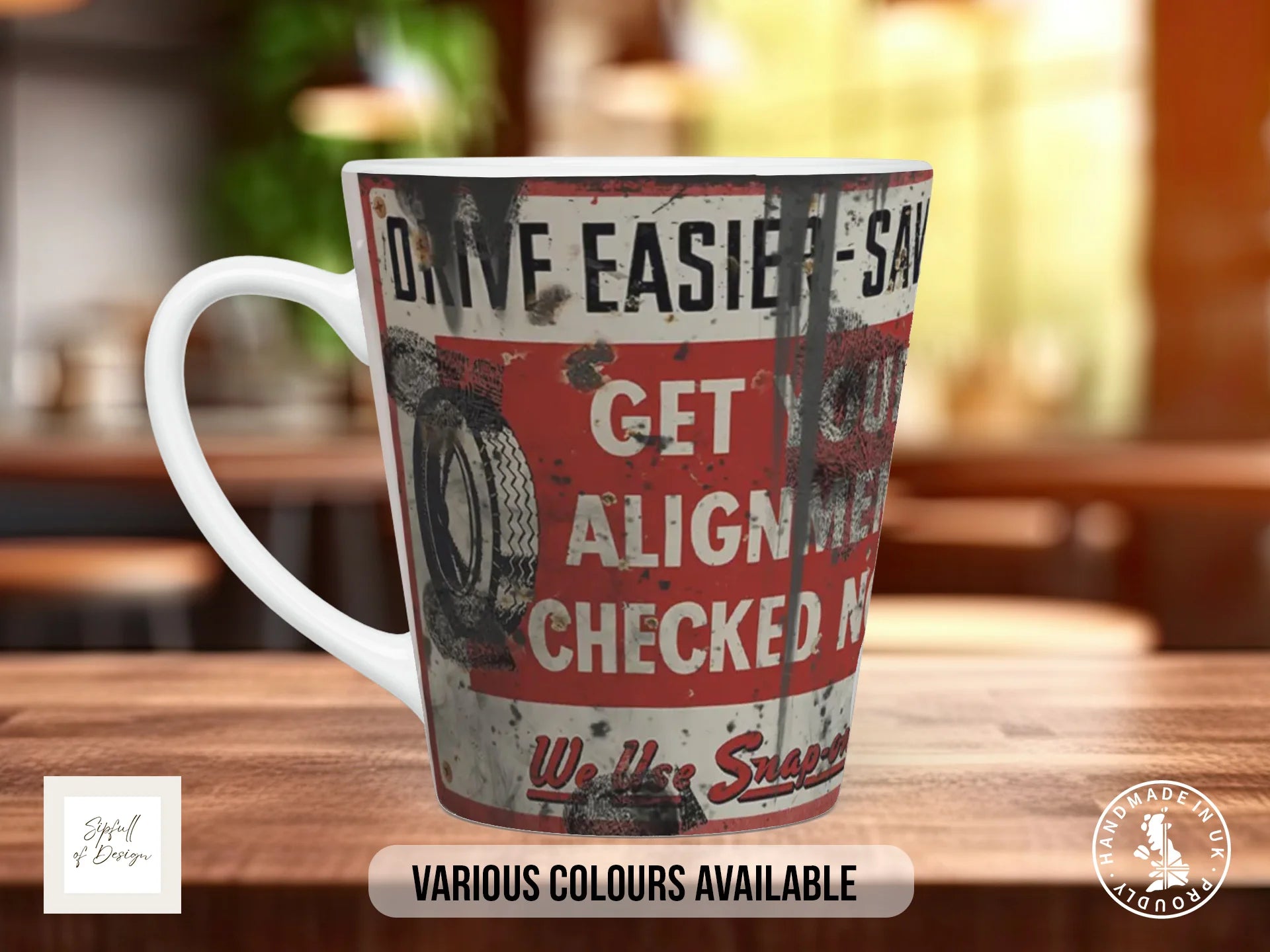 Snap-on Tools Mug | Vintage Retro Mechanic Gift 12oz Latte