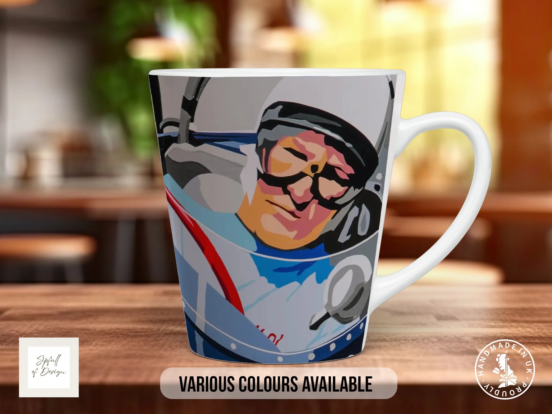 Stirling Moss at the German Grand Prix – Signature Mug 12oz Latte