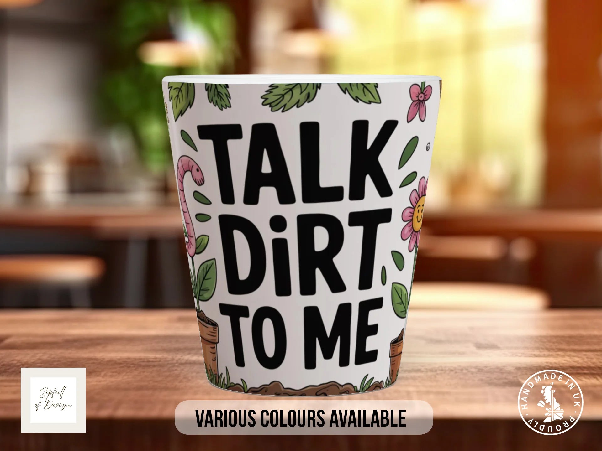 Talk Dirt to Me Mug | Funny Gardening Gift 12oz Latte