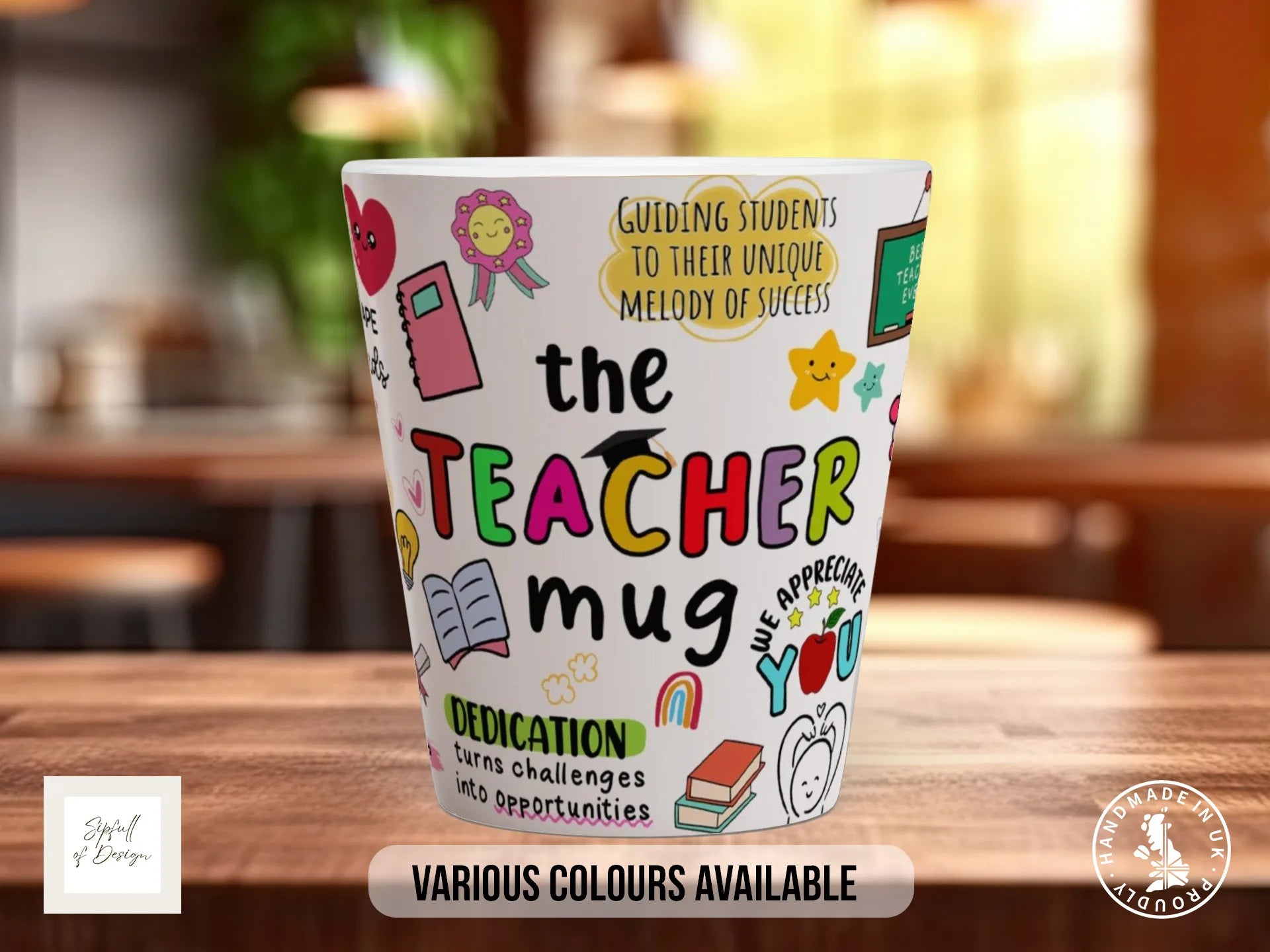 The Teacher Mug | Appreciation Gift for Teachers 12oz Latte