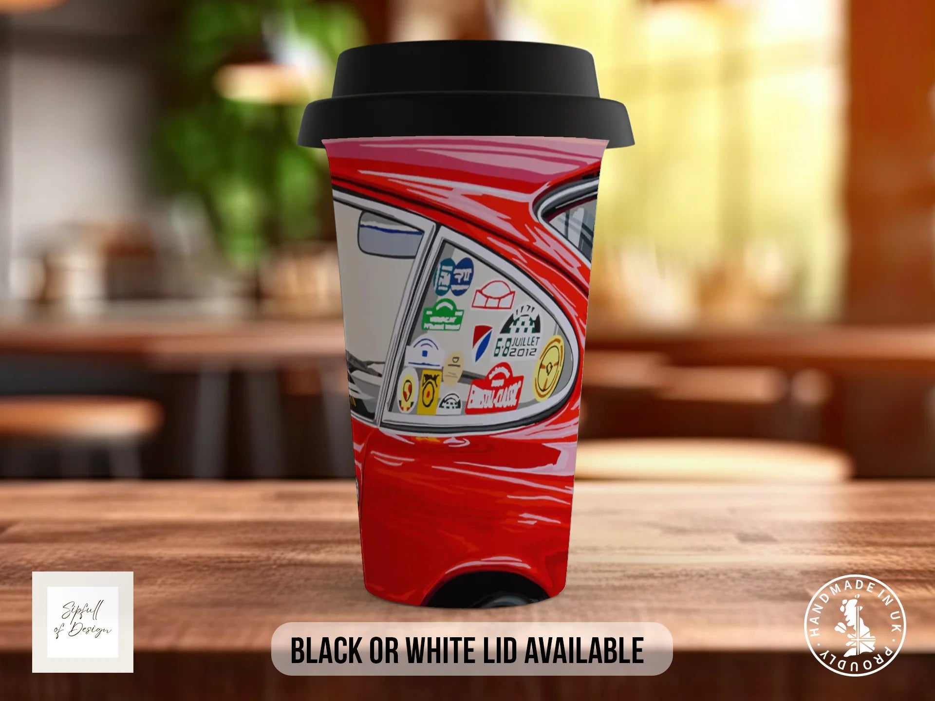 1968 Porsche 912 Mug | Joel Clark Signature — Hanger 136 Bicester Heritage Travel Mug