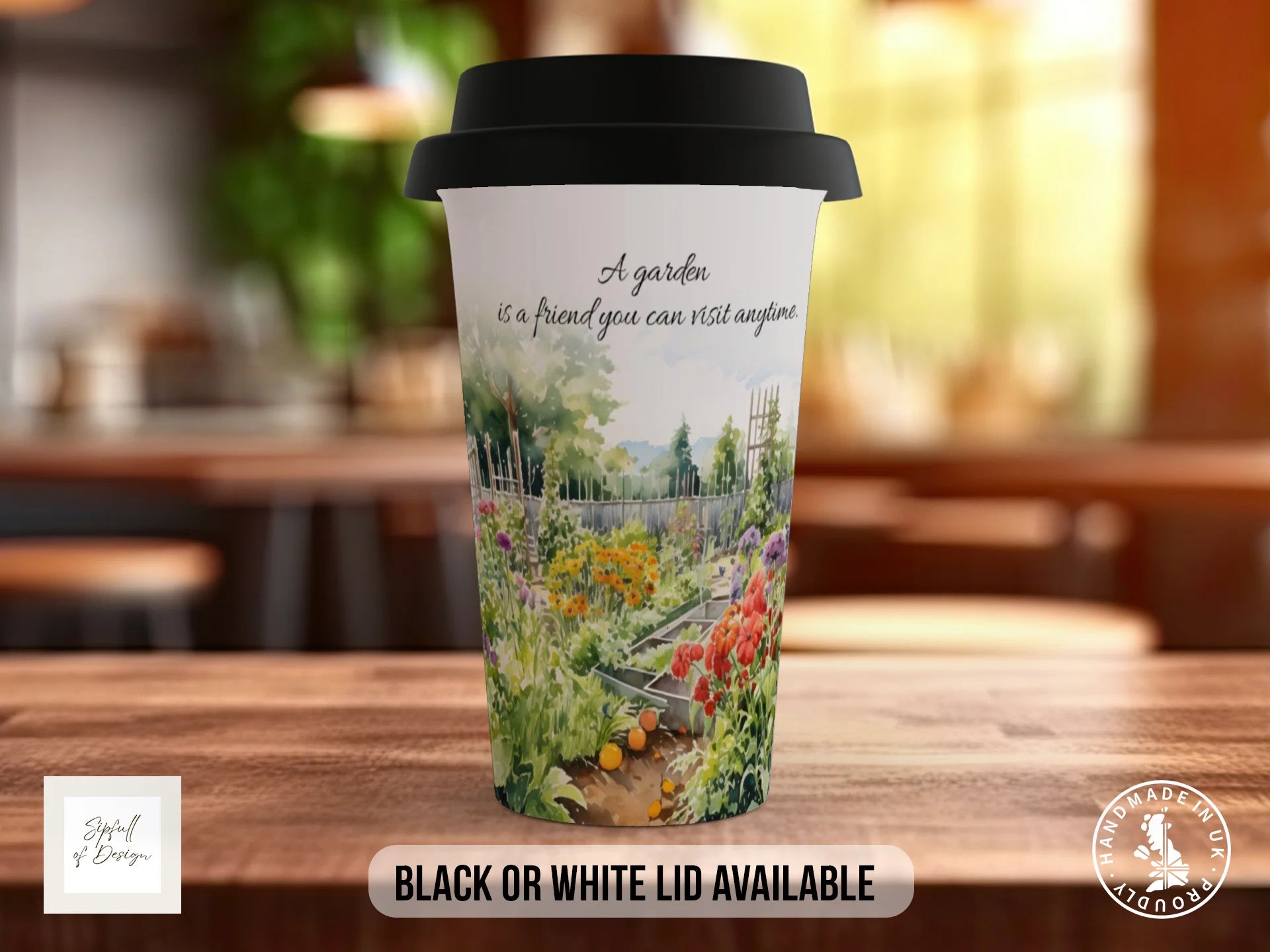 A Garden is a Friend You Can Visit Mug | Gardening Gift Travel Mug