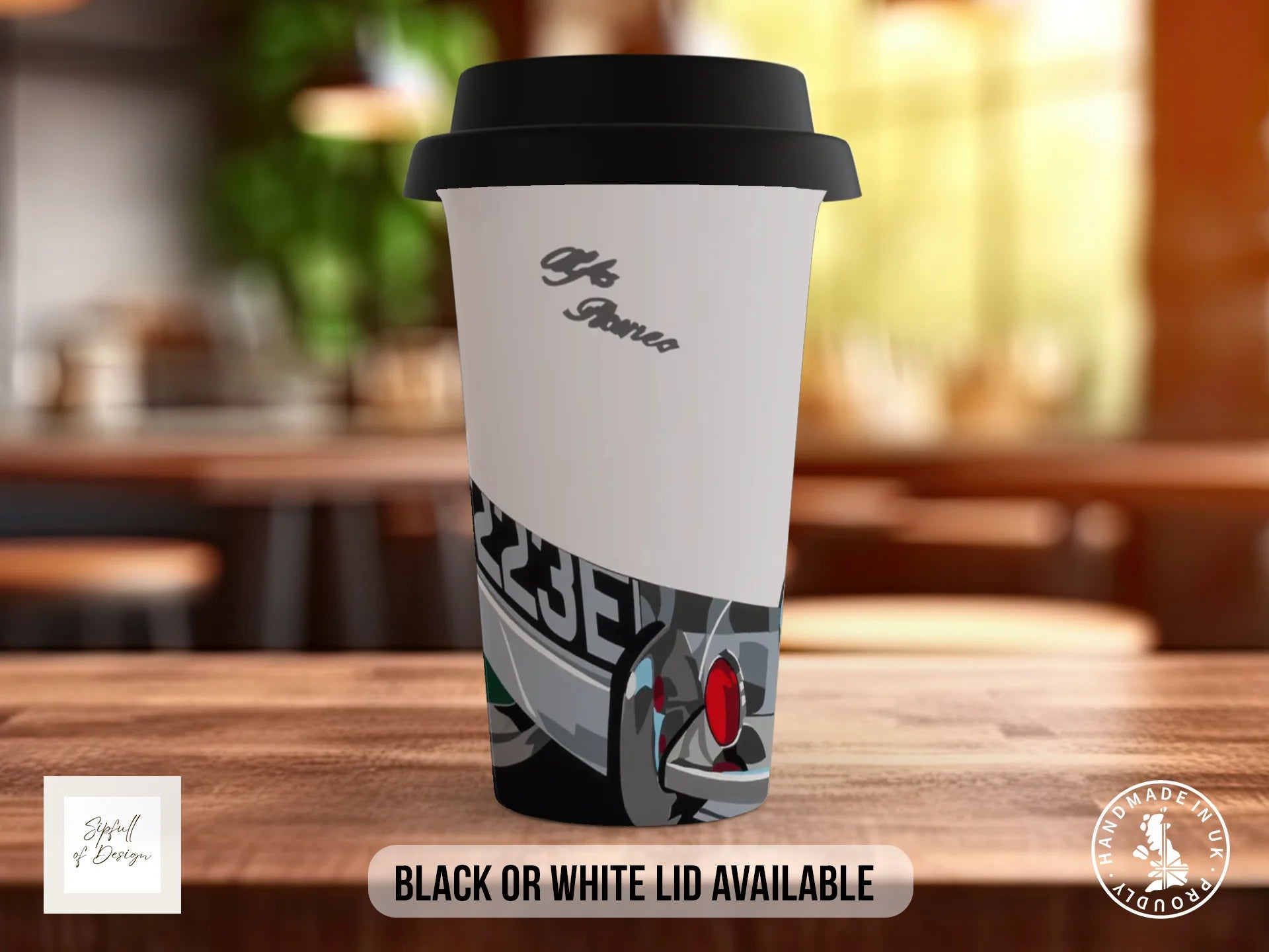 Alfa Romeo Spider S1 Mug | Joel Clark Signature Automotive Design Travel Mug