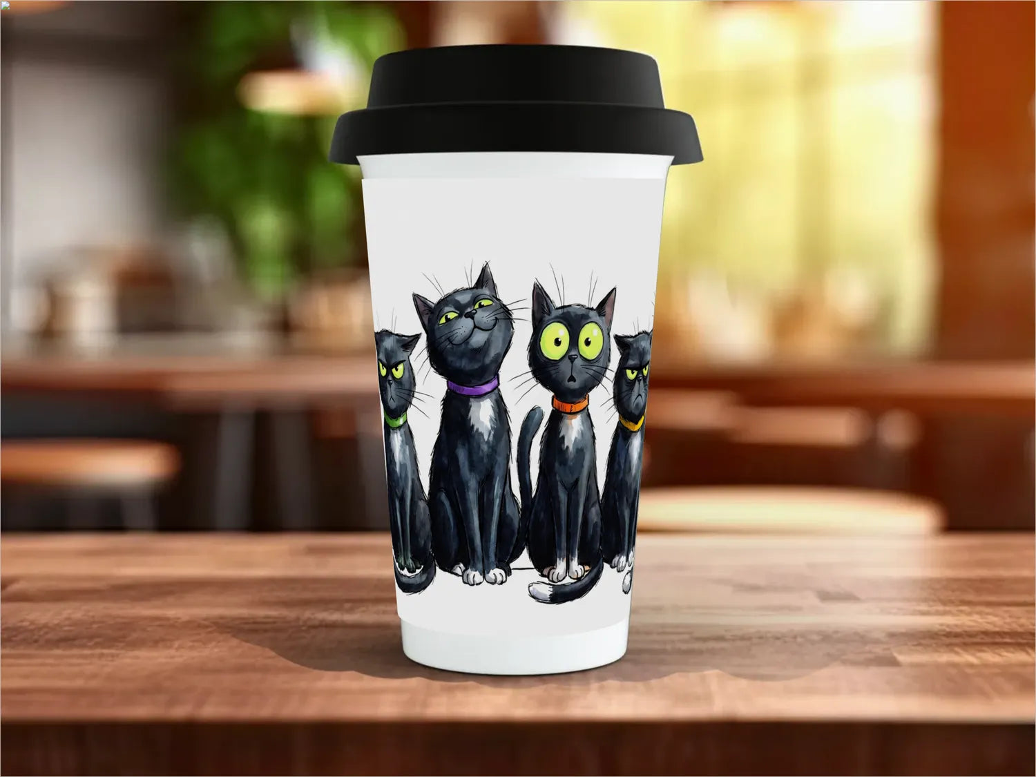 Black / Polymer / Travel Mug