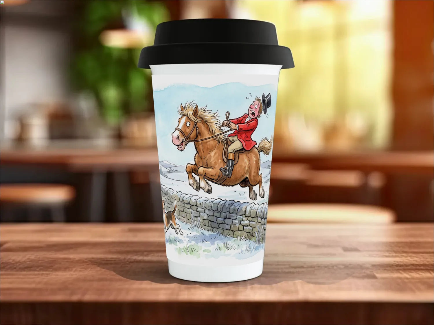 Boxing Day Hunt Horse Mug | Funny Countryside Gift Travel Mug