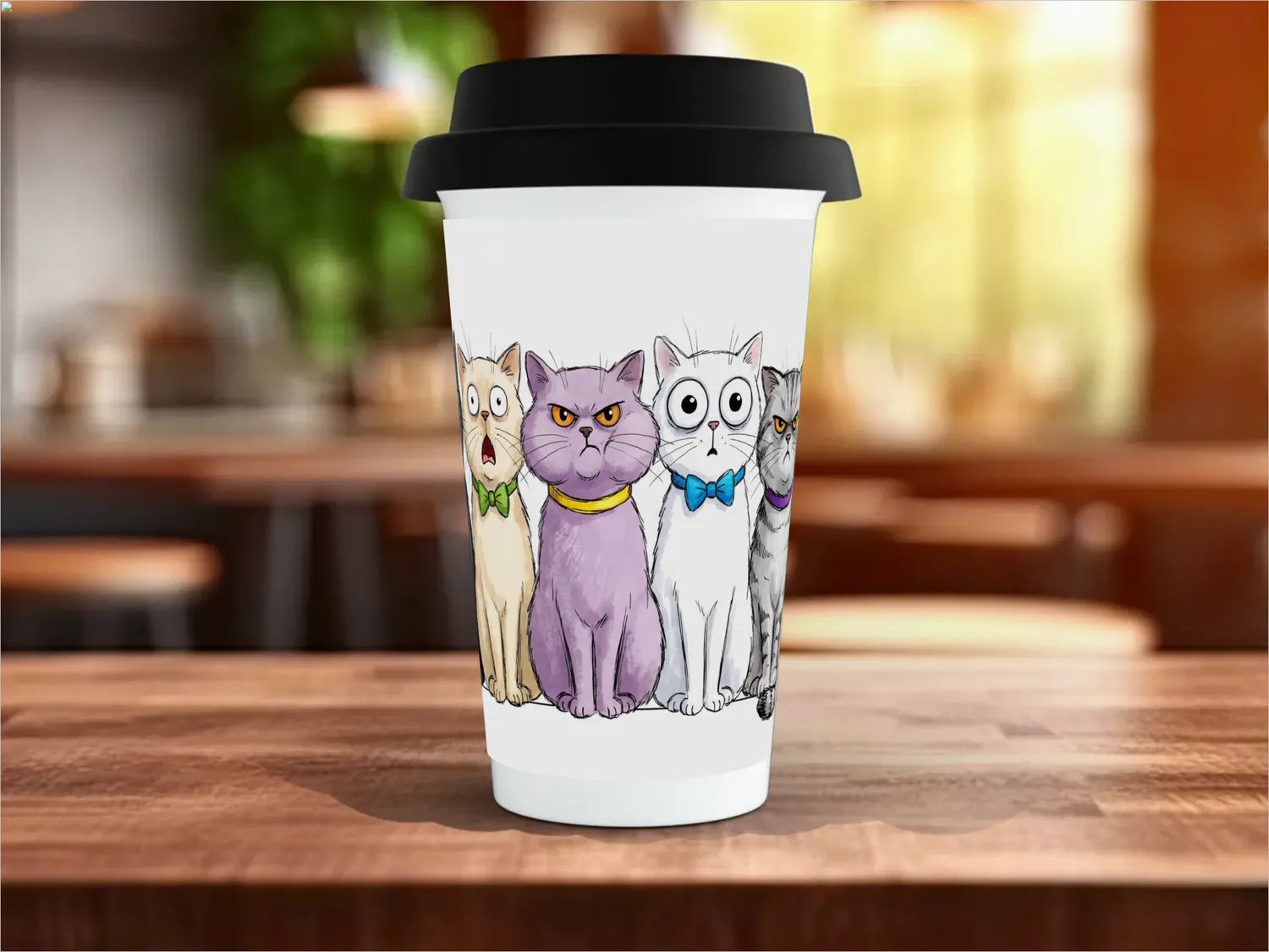 Black / Polymer / Travel Mug