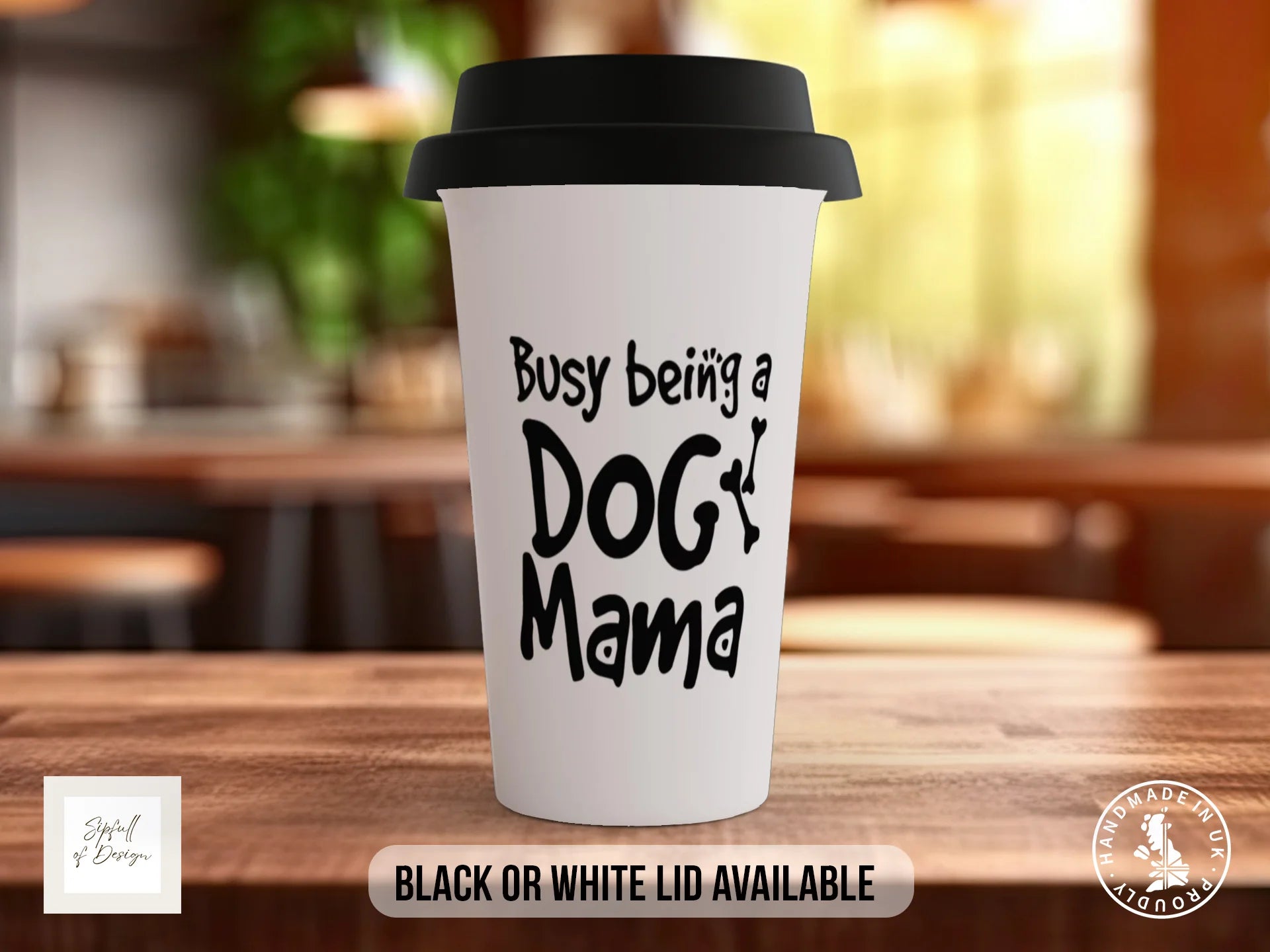 Busy Being a Dog Mama Mug | Funny Dog Mum Gift Travel Mug